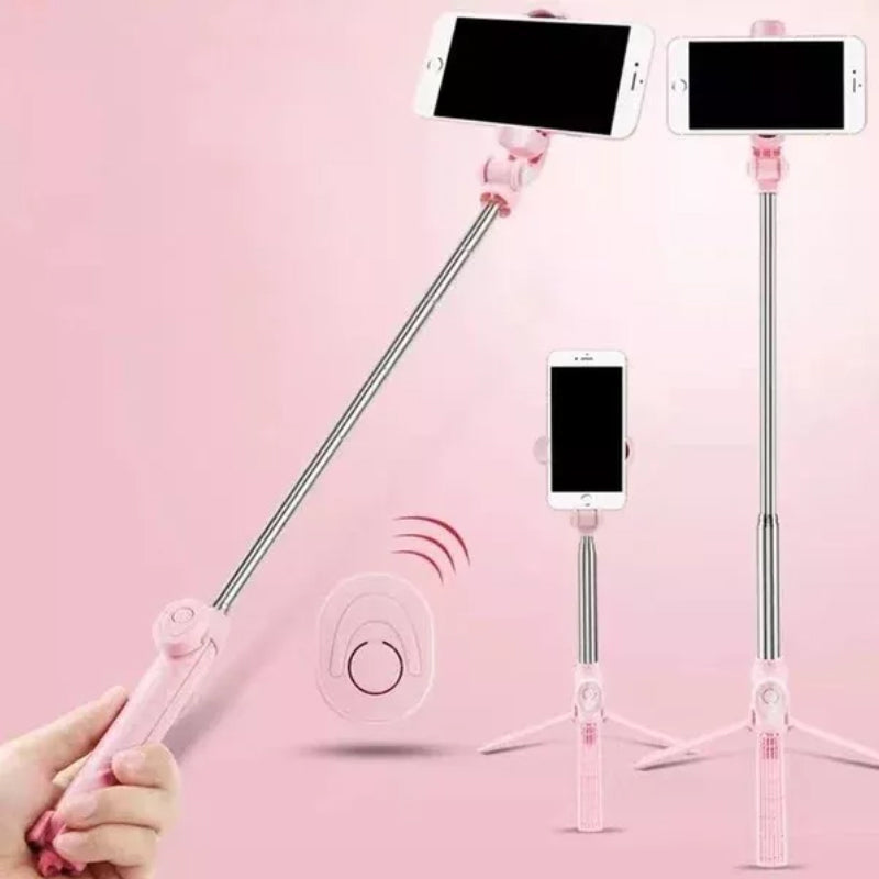 FlickStick | 6-in-1 Selfie Stick met Statief & Licht - Bluetooth Afstandsbediening, Opvouwbaar, Uitschuifbaar