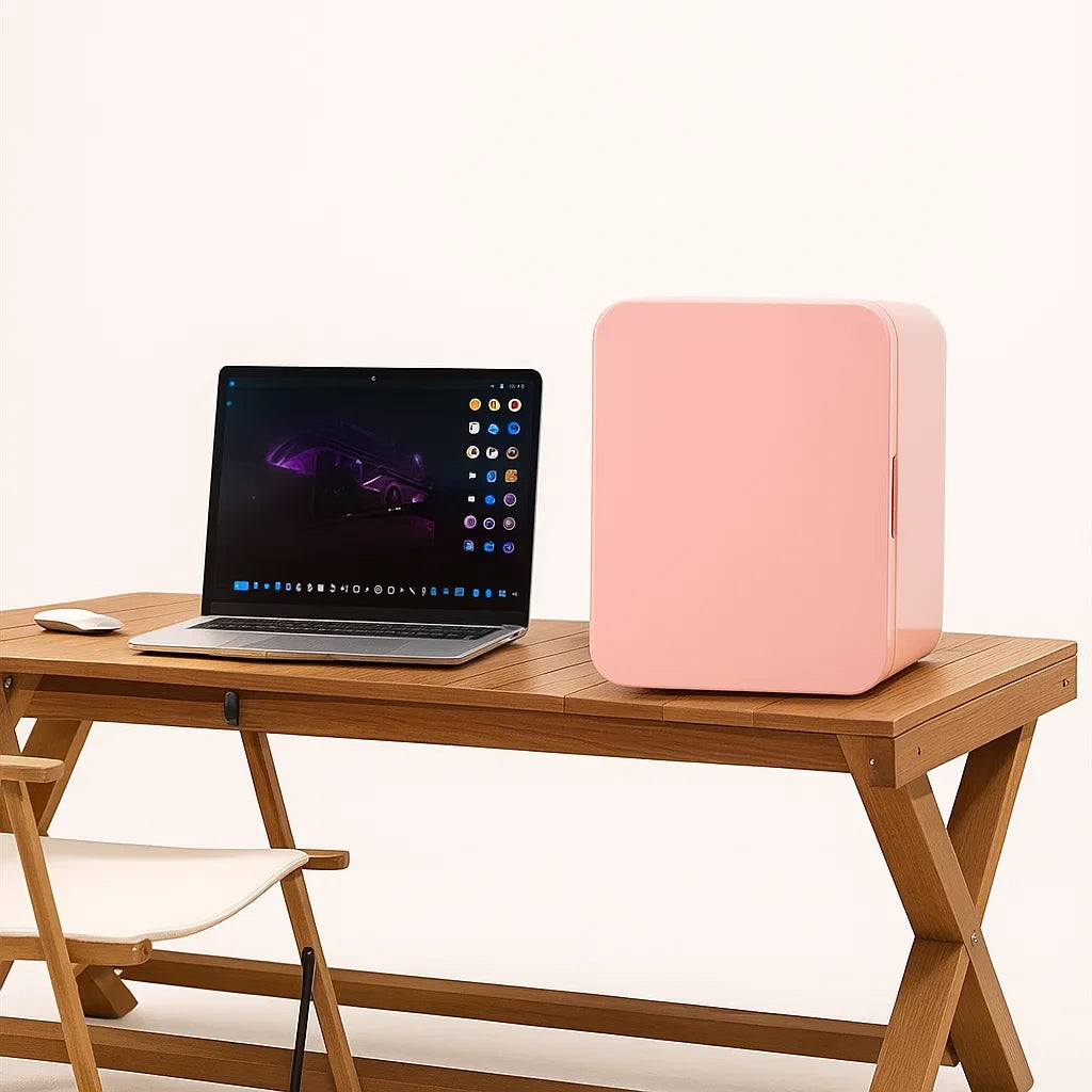 IcyPod | Draagbare USB-minikoelkast – Koelkast voor op het aanrecht met vriesvak, compact