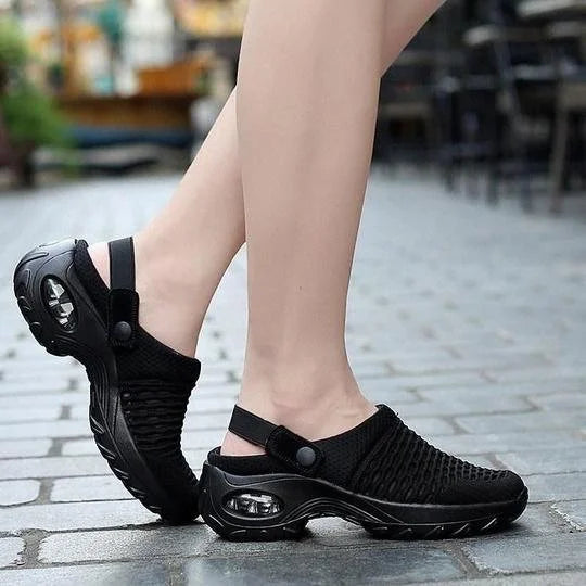 ComfyClog | Orthopedische Damesklompen met Luchtgepolsterde Zool – Ademend Mesh Slip-On