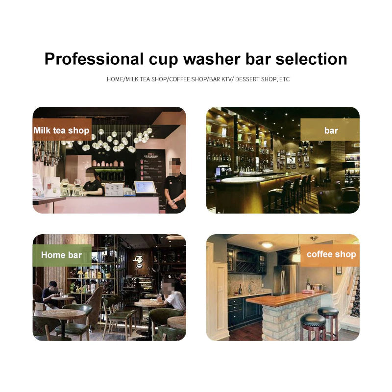 RinsePro | Automatische Glazenwasser - Snel Schoon Bar & Keuken Glazen Spoelen Gereedschap