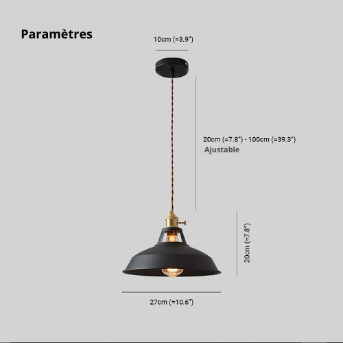 PastelAura | Vintage Pastel Metalen Hanglamp