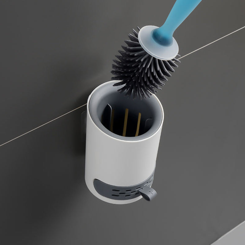 SaniBrush | Siliconen Toiletborstel met Navulbare Dispenserhendel voor Eenvoudige Reiniging & Hygiëne