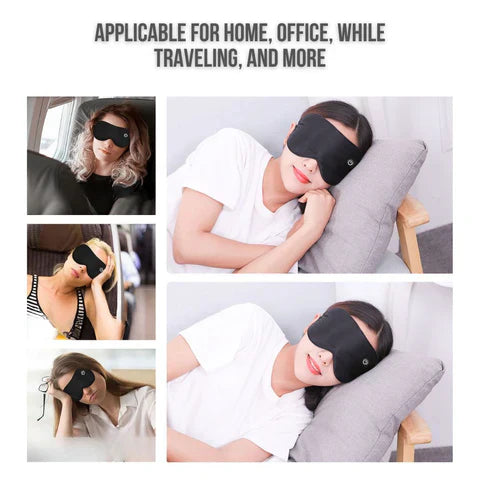 Eyeva | Draadloos verwarmd oogmasker – Rustgevende warmte en zachte massage voor vermoeide ogen