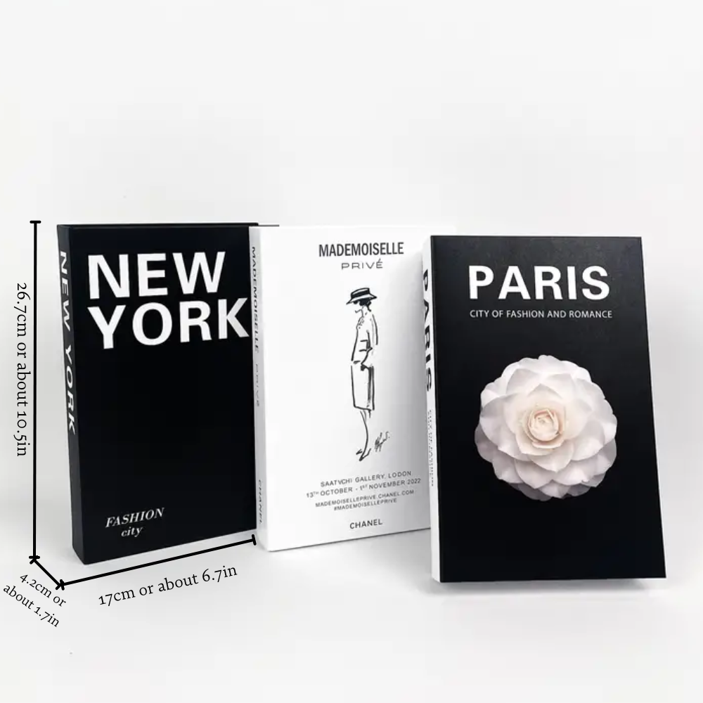 StyloBooks | Moderne decoratieve boeken set – Nep-designboeken voor salontafel, boekenplank