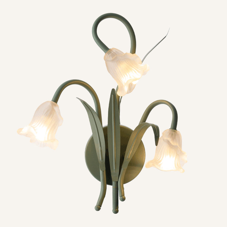 BlossomBeam | Elegante Bloem Wandlamp - Ijzer & Glas, Modern Bloemmotief voor Woonkamer & Slaapkamer