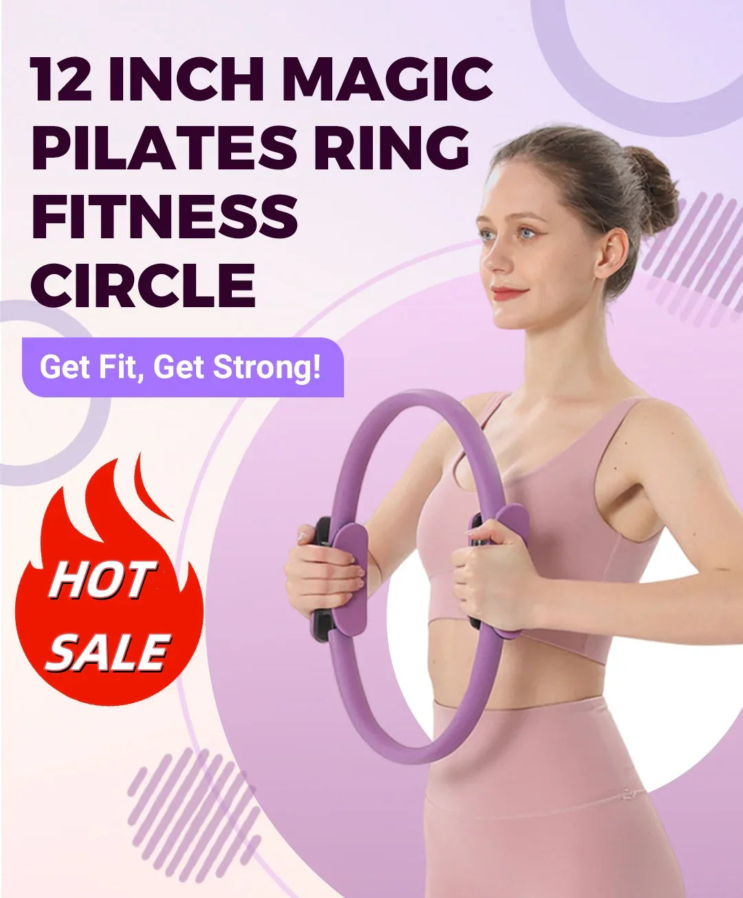 Pilatrix  | Fitness & Yoga Resistance Circle – Spierversterking, krachtopbouw, core- en beentraining, duurzaam en lichtgewicht