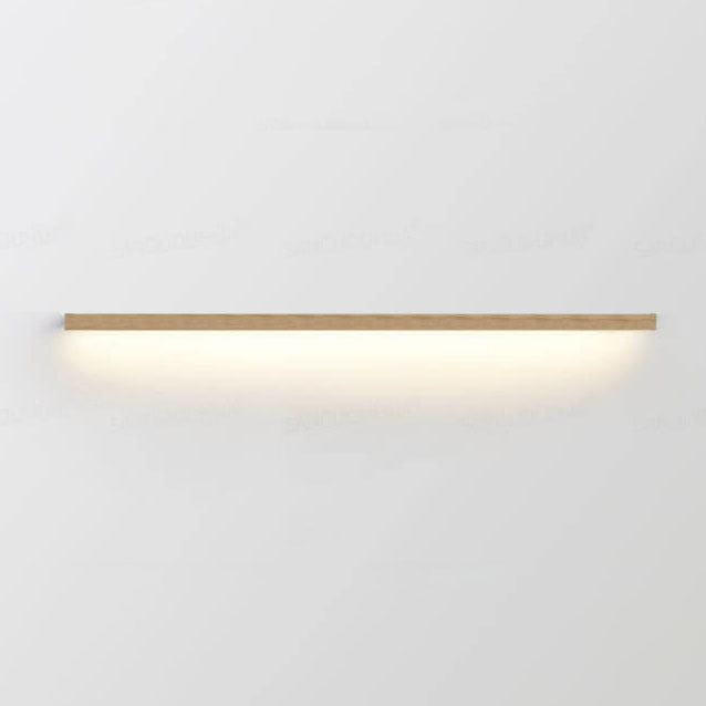 StripGlow | Minimalistische houten LED-wandlamp - Japans geïnspireerd, slank ontwerp