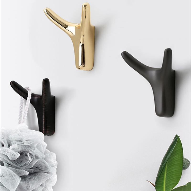 EliteHook | Hoorn Wandhaken – Elegante Mini Kapstokhaken, Metalen Wanddecoratie