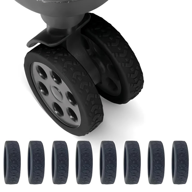 WheelGuard | Bagagewielbeschermers – 4 stuks, duurzame wielbeschermers voor reiskoffers, kras- en stootvast