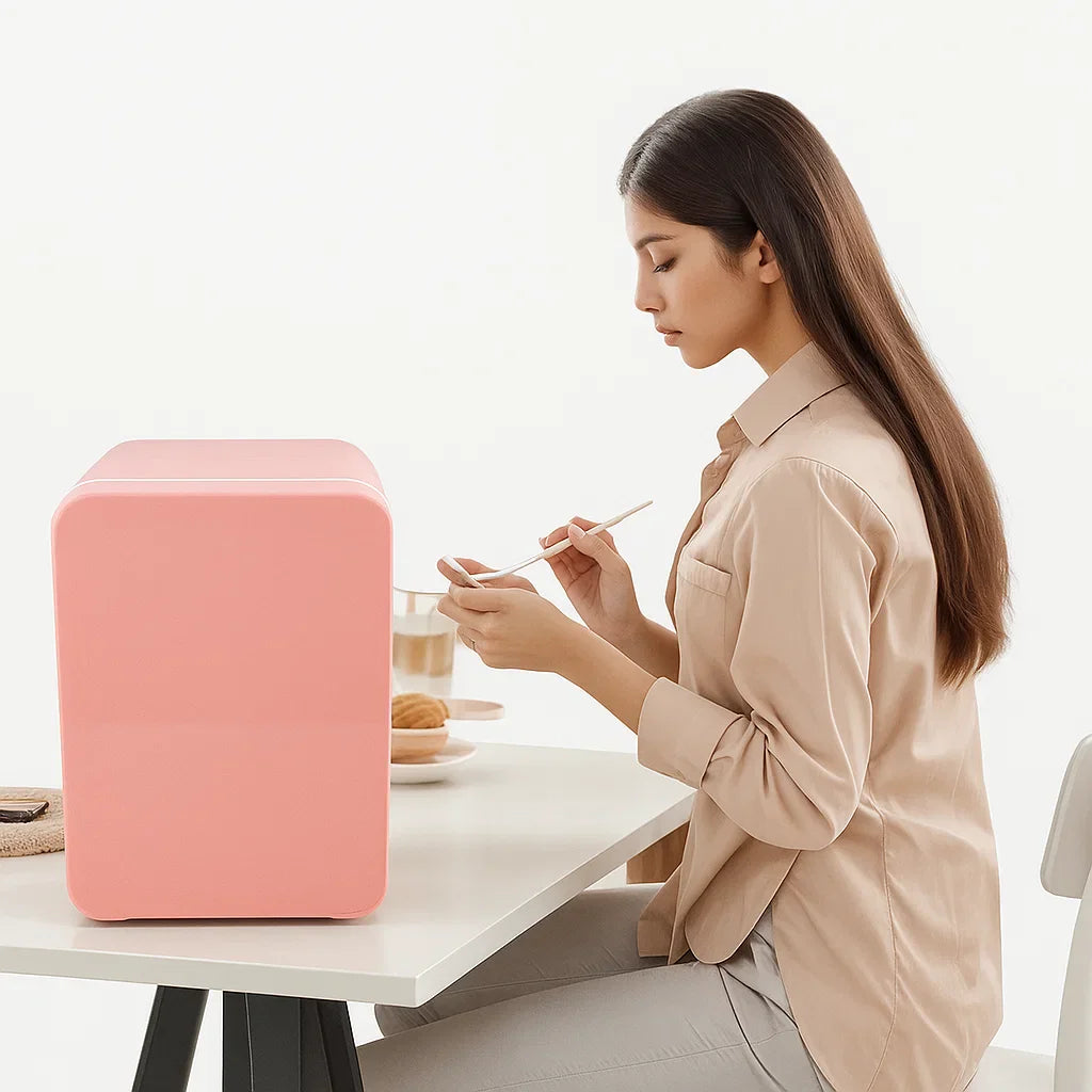 IcyPod | Draagbare USB-minikoelkast – Koelkast voor op het aanrecht met vriesvak, compact
