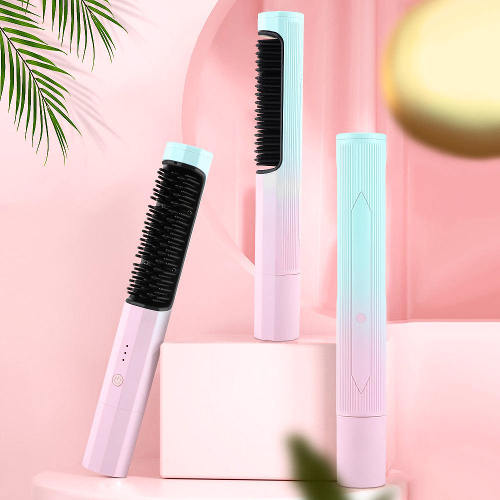 StyleComb | Oplaadbare draadloze stijlkam – draagbare snoerloze ionische stijltangborstel