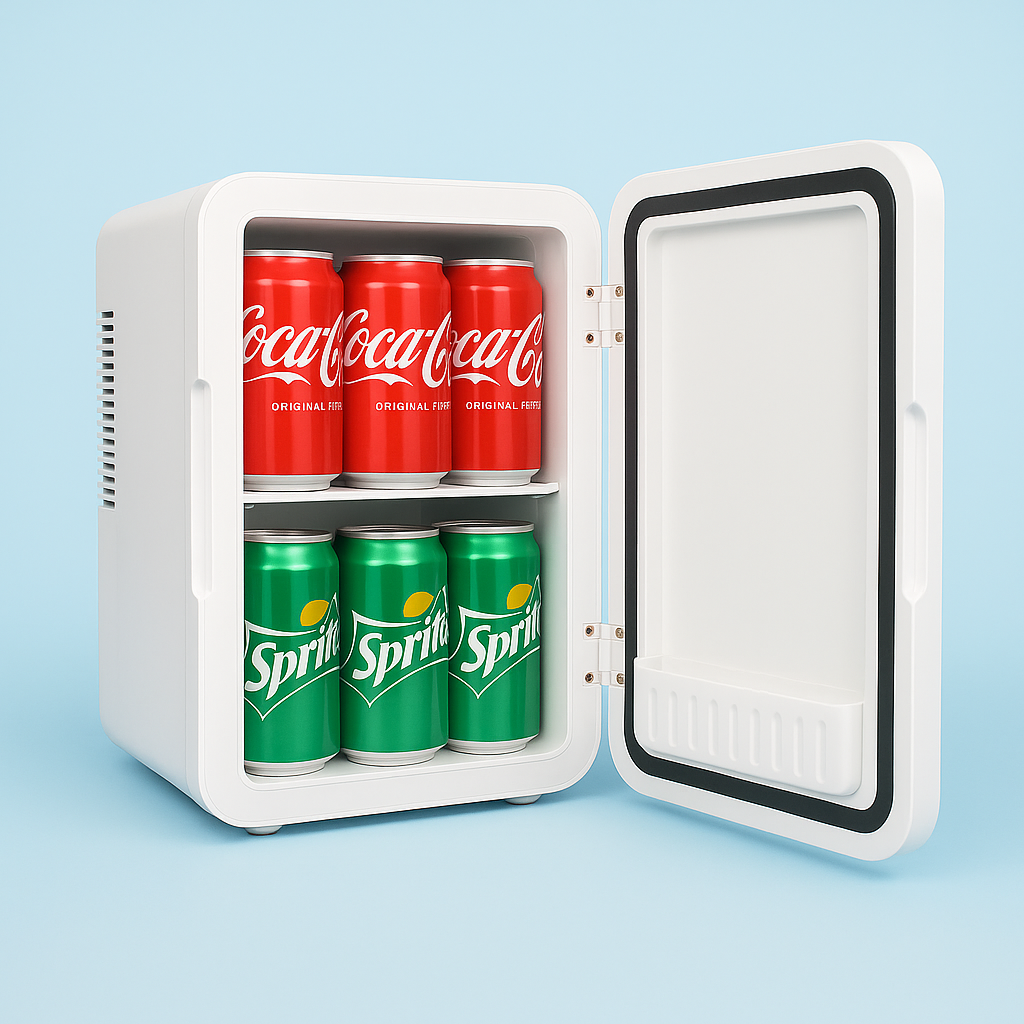 IcyPod | Draagbare USB-minikoelkast – Koelkast voor op het aanrecht met vriesvak, compact