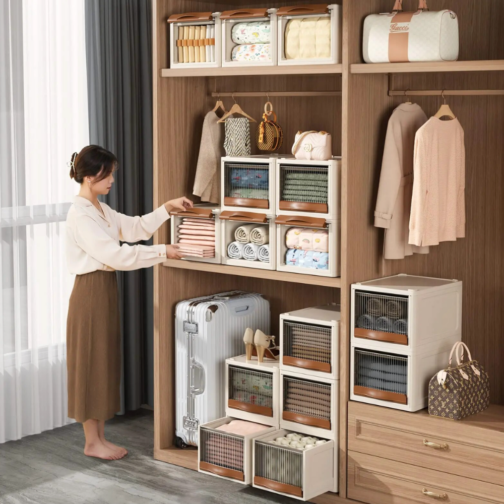 StackLine | Modulaire stapelbare opbergdoos – ruimtebesparende organizer voor thuis