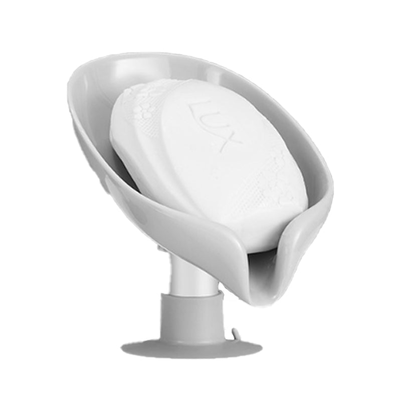 SoapLeaf | Bladvormige zeepbakje met zuignap – Afdruiprek voor badkamer en keuken