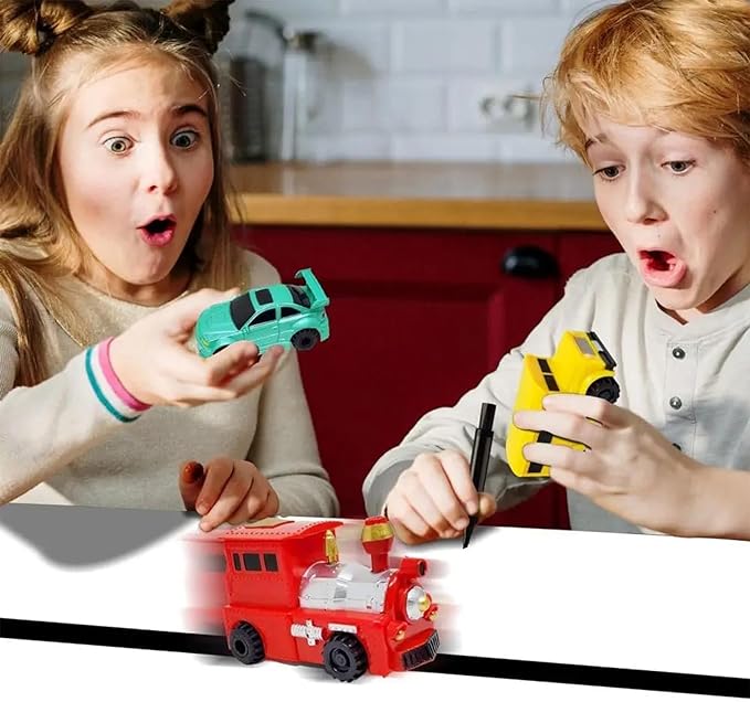 DrawZoom | Magische inductieve tekenauto voor kinderen – Creatief, leuk en leerzaam speelgoed