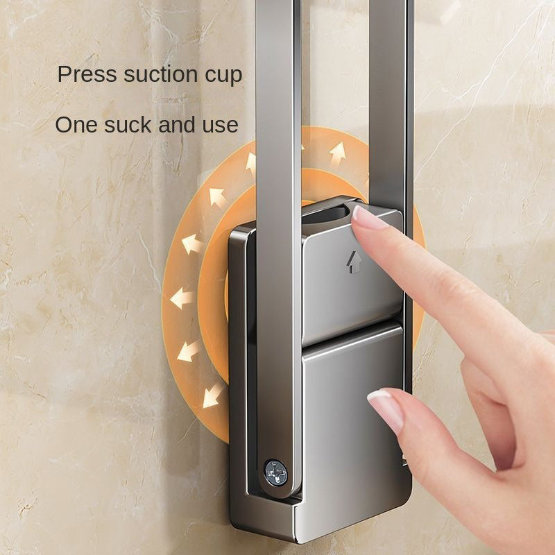 FlexRack | Opvouwbaar handdoekenrek van aluminium met zuignap – Badkamerorganizer zonder boren