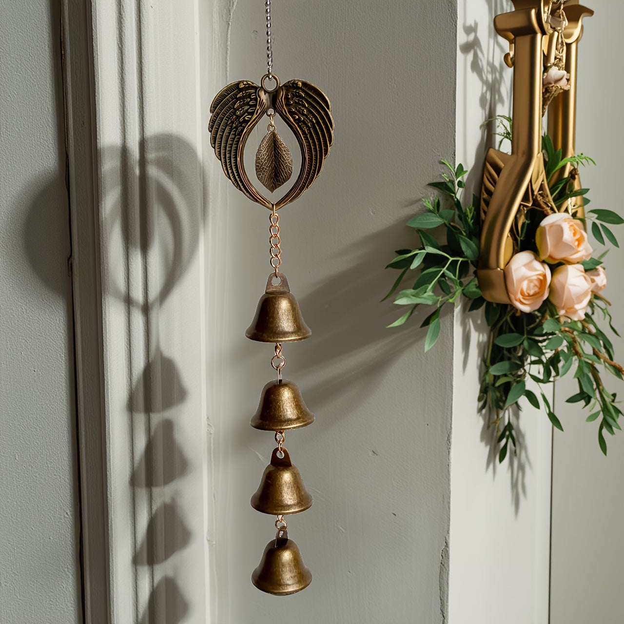Chimlet | Metalen windgong voor binnen en buiten, hangende ijzeren decoratie voor de tuin of het terras