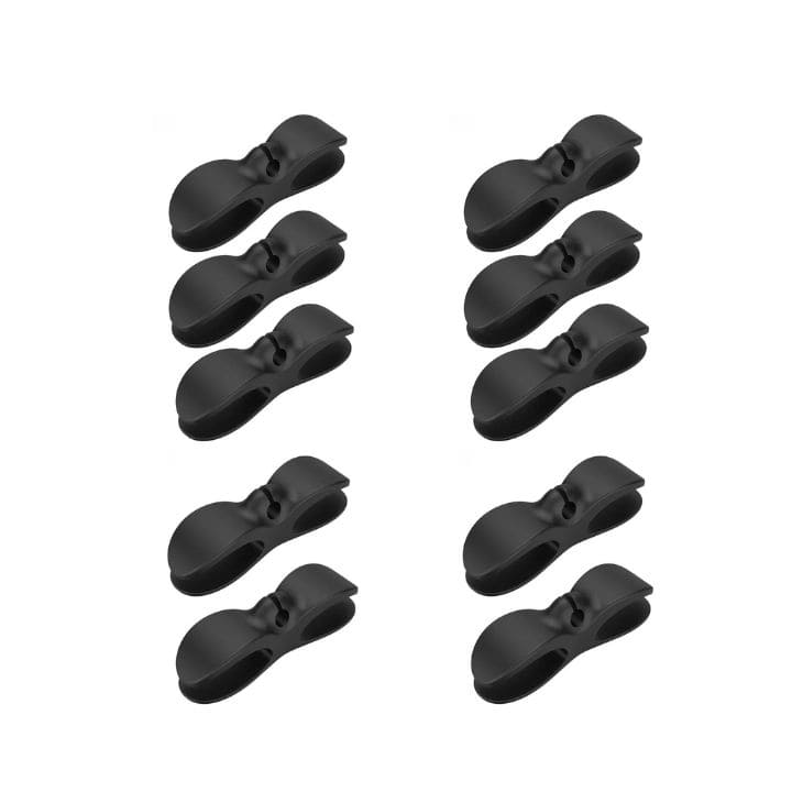 CableMate | Zelfklevende kabelopbergers - 10 stuks, duurzaam, ruimtebesparend