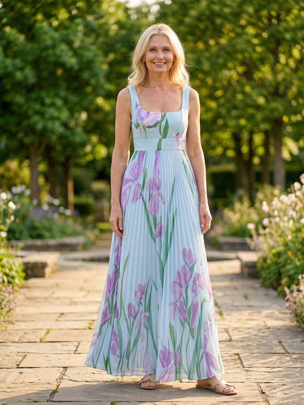 Wumi | Boho bloemen maxi-jurk voor dames – elegante, zwierige A-lijn lange jurk