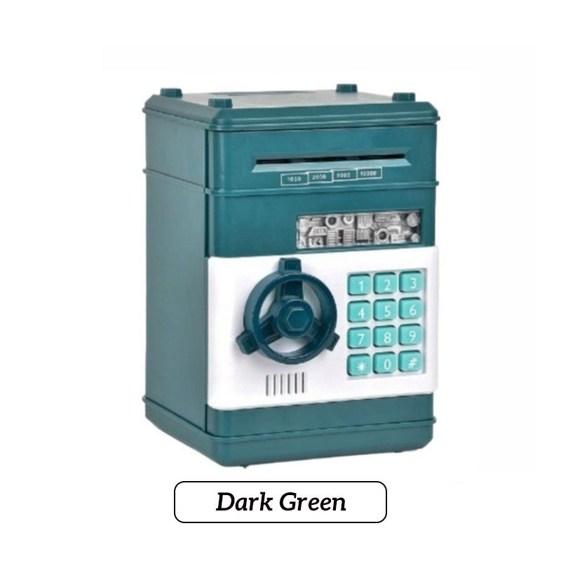 MiniVault | ATM-spaarpot met wachtwoord, elektronische munt- en geldkluis, spaarpot voor kinderen