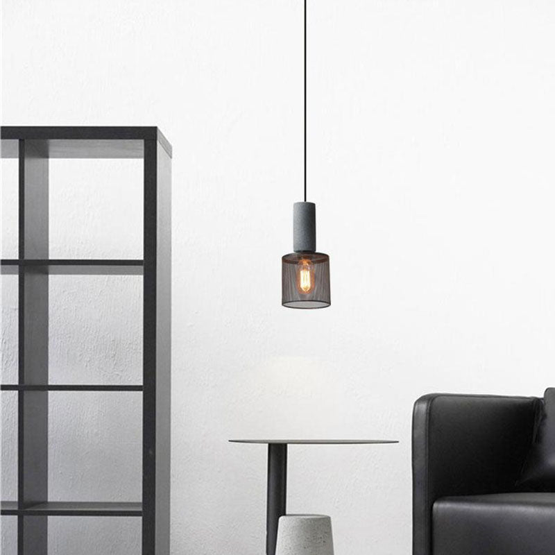 Aether | Eigentijdse industriële hanglamp - Moderne cilindervormige plafondlamp voor woonkamer & keuken