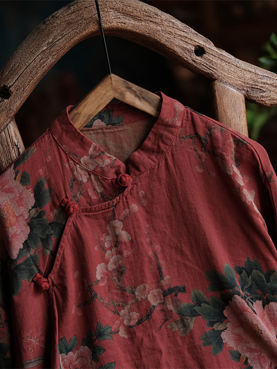 Avyelle | Dames Blouse met Losse Pasvorm en Lange Mouwen – Bloemenprint Pullover