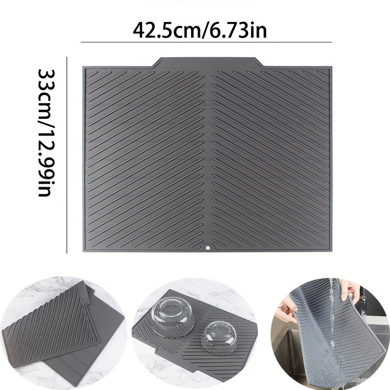 MatEase | Silicone Vaatdroogmat - Opvouwbaar, hittebestendig, multifunctionele keuken afdruipmat
