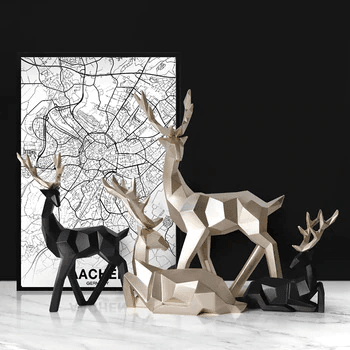 ArcticGrace | Luxe rendier sculptuur Duo