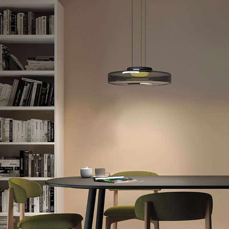 Glowd | Bauhaus glazen hanglamp - LED hanglamp voor moderne woonkamer