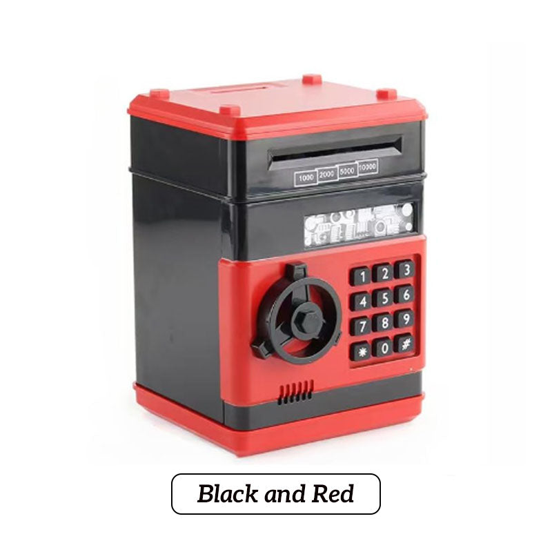 MiniVault | ATM-spaarpot met wachtwoord, elektronische munt- en geldkluis, spaarpot voor kinderen