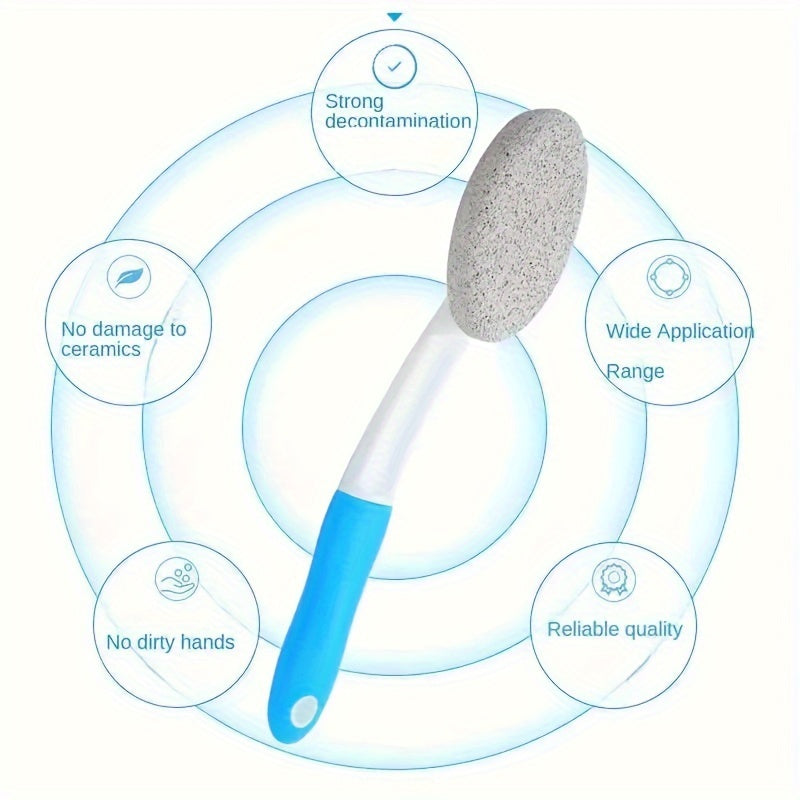 TuffBrush | Toiletborstel met puimsteen en lange steel - Heavy-duty reiniger voor hard water en hardnekkige vlekken