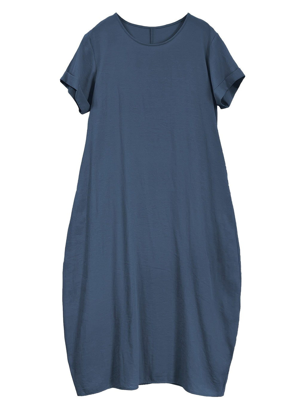 Elvarra | Losse Maxi Jurk met Zakjes – Korte Mouwen, Ademend, Casual Zomerjurk
