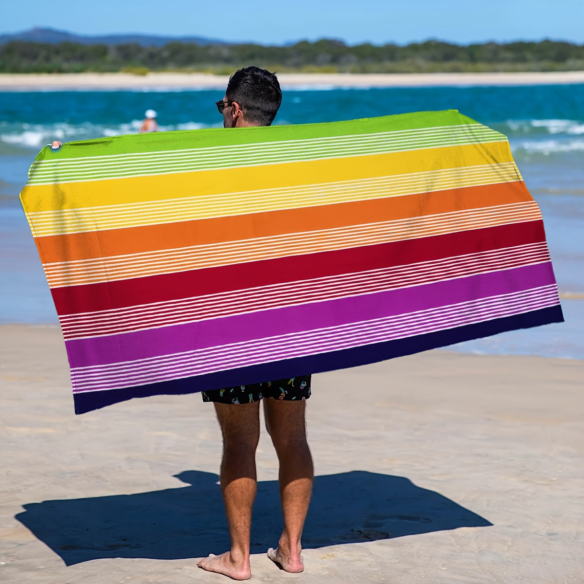 TideWrap | Extra grote strandhanddoek van microvezel - sneldrogend, ultrazacht, gedurfde print