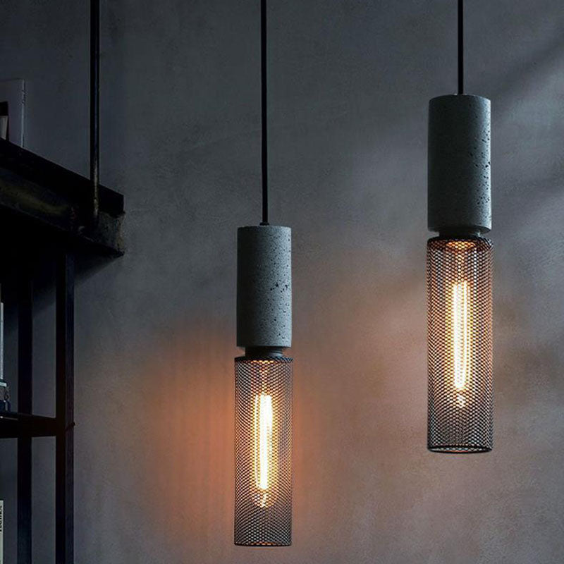 Aether | Eigentijdse industriële hanglamp - Moderne cilindervormige plafondlamp voor woonkamer & keuken
