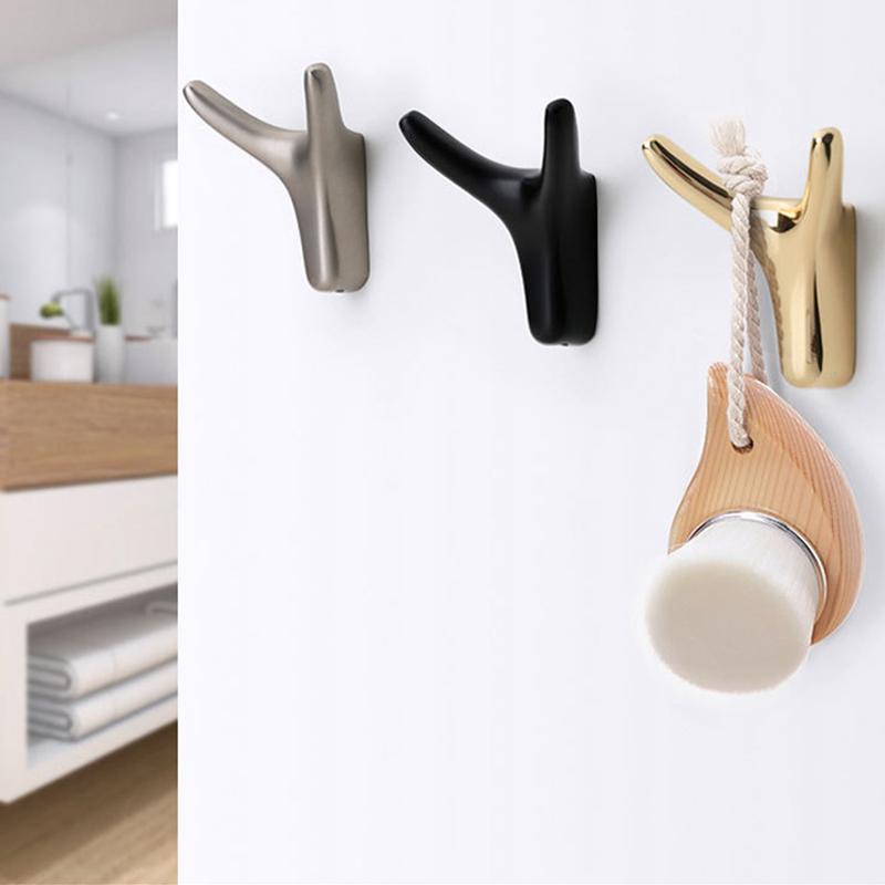 EliteHook | Hoorn Wandhaken – Elegante Mini Kapstokhaken, Metalen Wanddecoratie