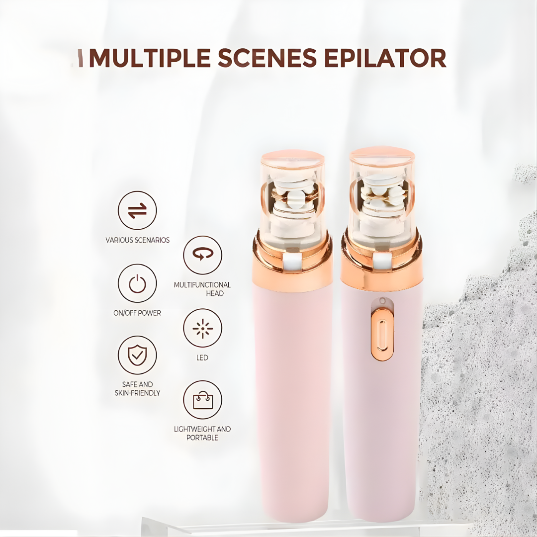 Smoothelle | Oplaadbare epilator – pijnloos elektrisch ontharingsapparaat, draadloze gezichts