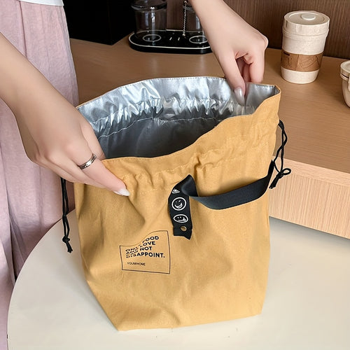 BentoSak | Japanse lunchbox draagtas – geïsoleerde bento tas met trekkoordsluiting