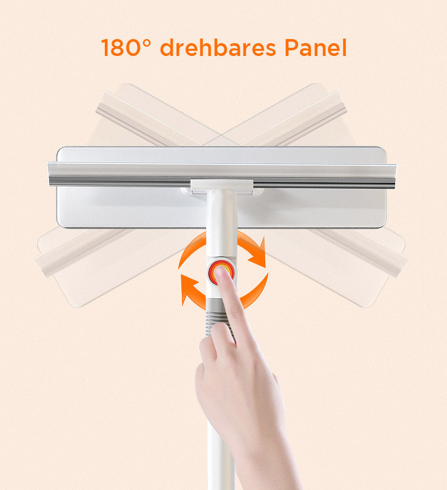WindoWiz | Dubbelzijdige ruitenwisser – 2-in-1 glasreiniger, streeploze raamwisser met microvezelpads