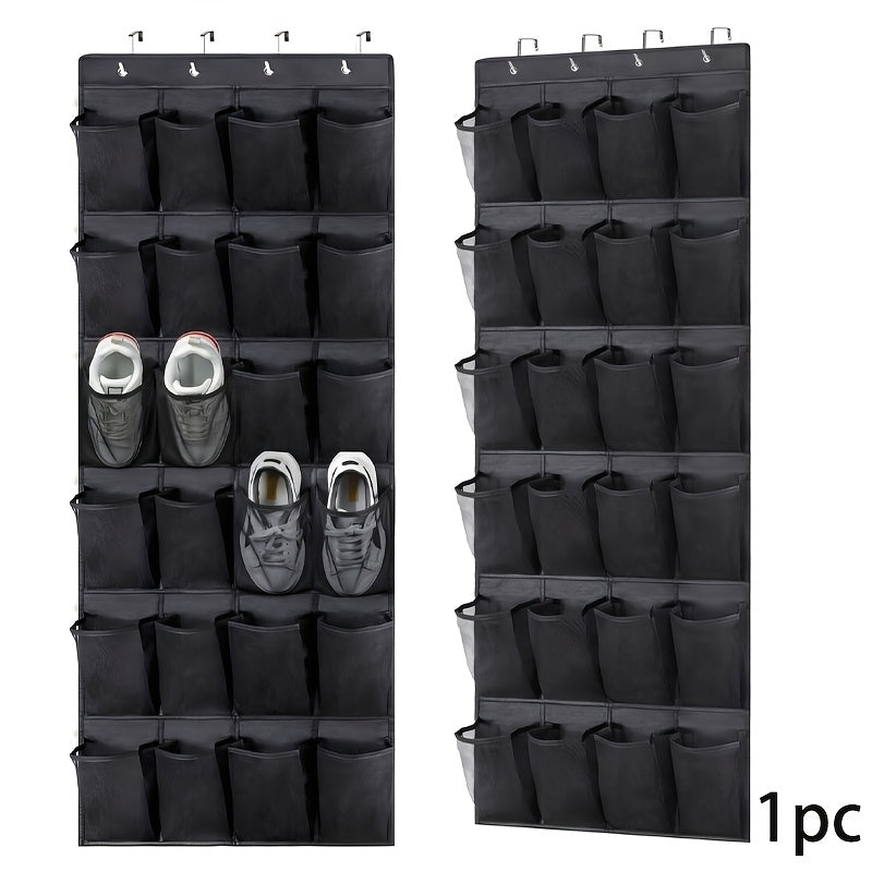 ShoeCaddy | Over-de-Deur Schoen Organizer met 24/35 Grote Gaaspockets – Hangende Schoenenrek