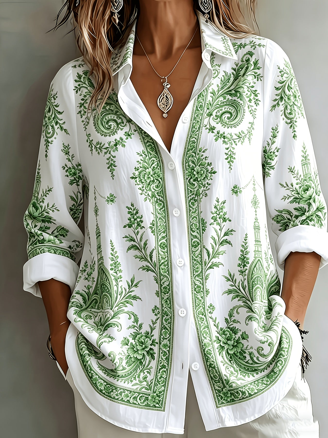 Velyn | Casual, elegante damesblouse – Ademende zomerbluis