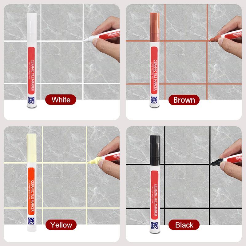 SealLine | Watervaste voegenstift voor keramische tegels - antischimmel, witte tegelmarker