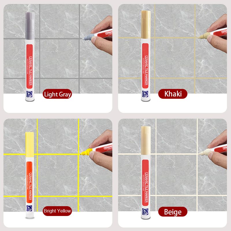 SealLine | Watervaste voegenstift voor keramische tegels - antischimmel, witte tegelmarker