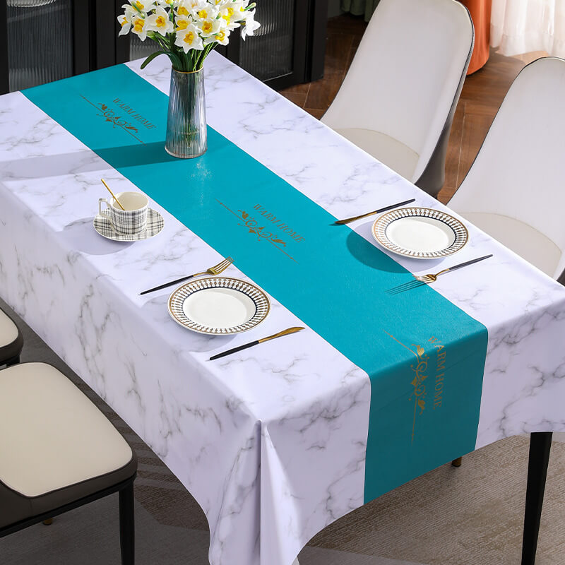 ShieldCloth | Marmeren tafellaken van PVC, water- en oliebestendig, dik en duurzaam