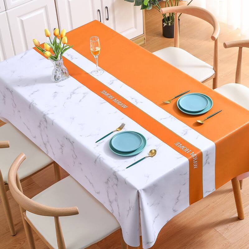 ShieldCloth | Marmeren tafellaken van PVC, water- en oliebestendig, dik en duurzaam