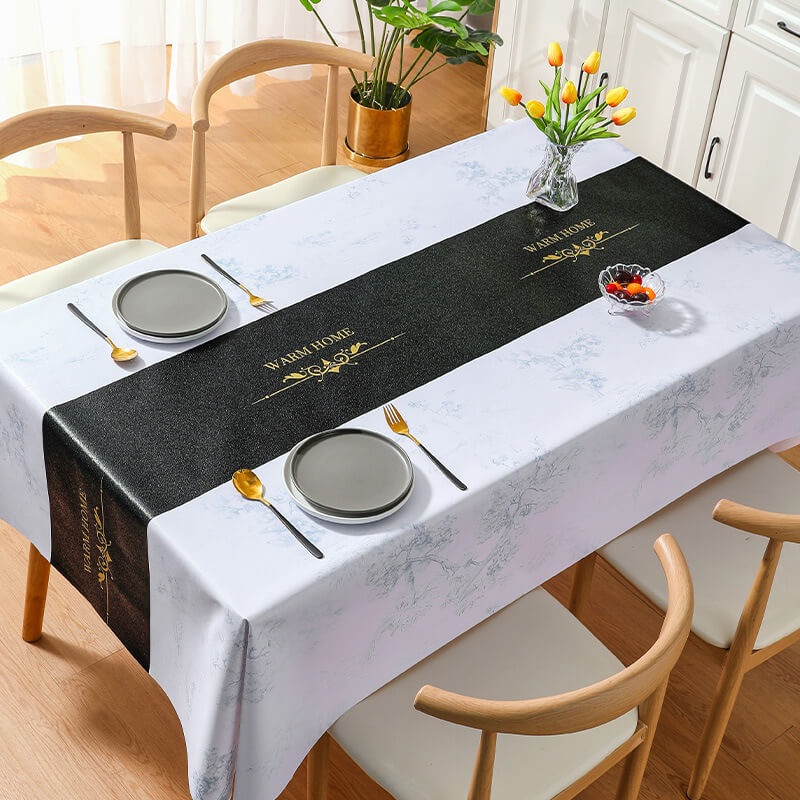 ShieldCloth | Marmeren tafellaken van PVC, water- en oliebestendig, dik en duurzaam