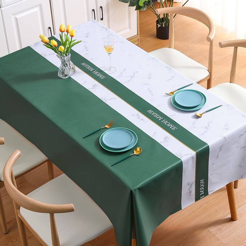 ShieldCloth | Marmeren tafellaken van PVC, water- en oliebestendig, dik en duurzaam