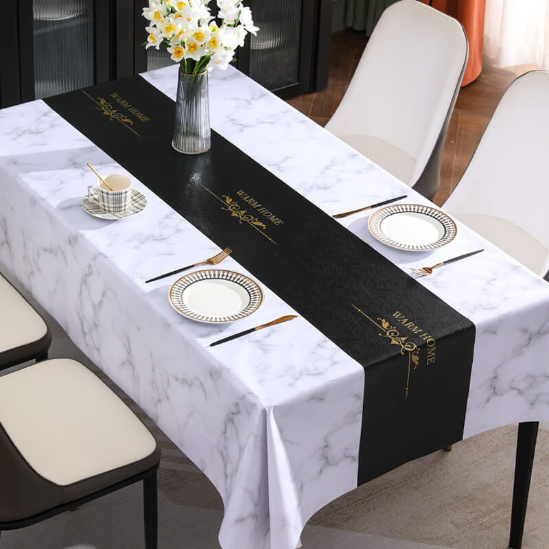ShieldCloth | Marmeren tafellaken van PVC, water- en oliebestendig, dik en duurzaam
