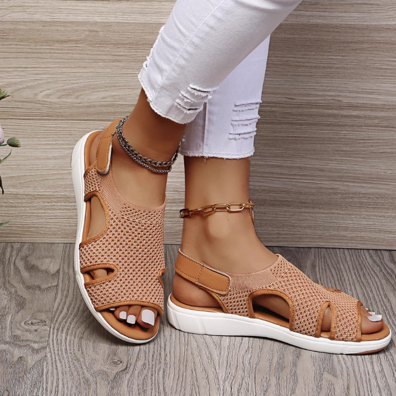 OrthoBreeze | Dames Orthopedische Ademend Sandalen – Verstelbare Steun, Zomer Wandelschoenen