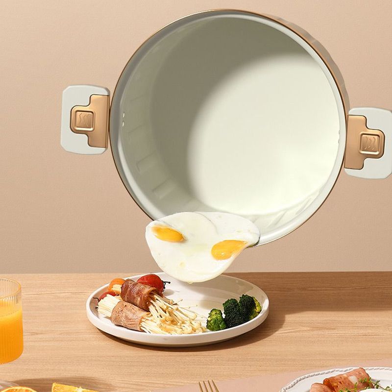 QuickChef | Non-stick geëmailleerde micro-snelkookpan – snelle kookpan, compact ontwerp