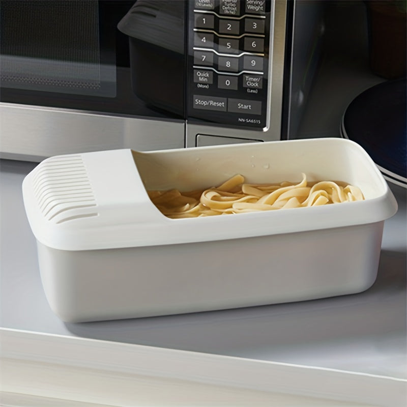 PastaPort | Spaghetti- en noedelbewaarbak – Plastic keukenbak voor het bewaren en koken van pasta